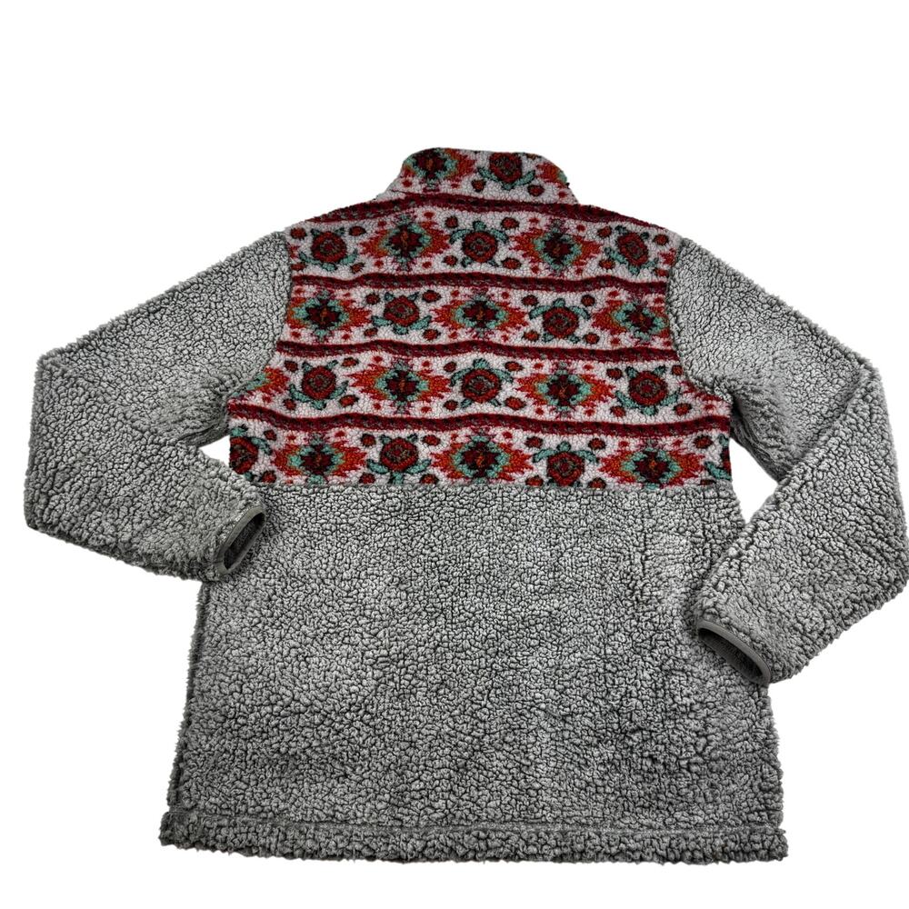 Simply Southern Plush Fleece Aztec Southwestern Cozy Pullover Women's Size M - Picture 3 of 6